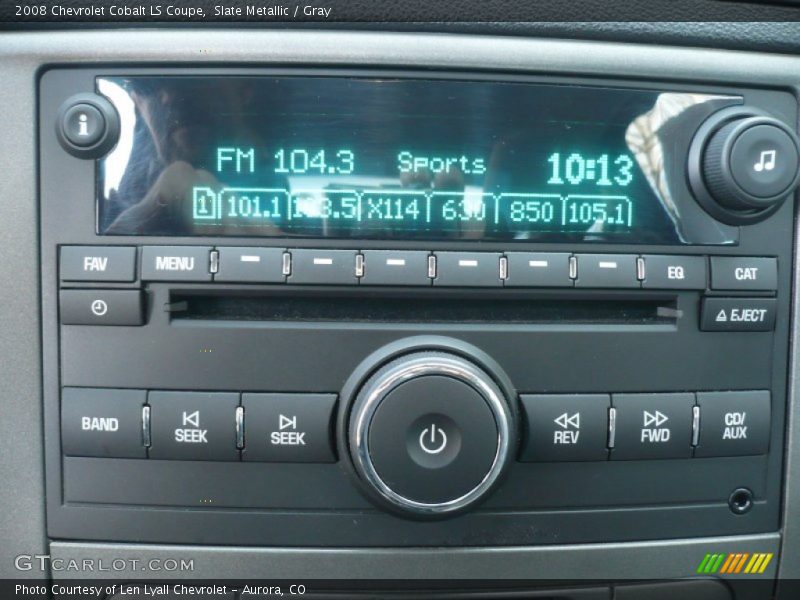 Audio System of 2008 Cobalt LS Coupe