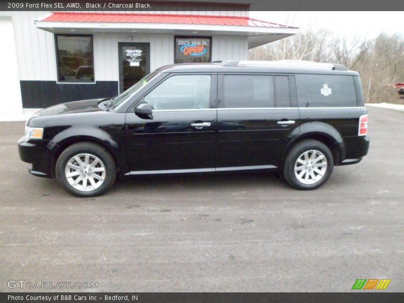 Black / Charcoal Black 2009 Ford Flex SEL AWD