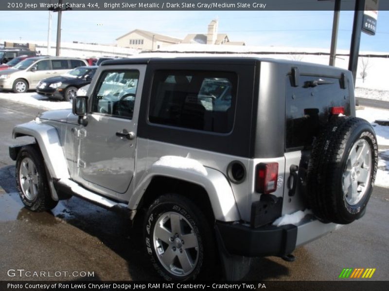 Bright Silver Metallic / Dark Slate Gray/Medium Slate Gray 2010 Jeep Wrangler Sahara 4x4