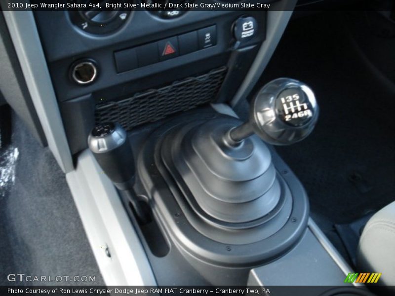 Bright Silver Metallic / Dark Slate Gray/Medium Slate Gray 2010 Jeep Wrangler Sahara 4x4