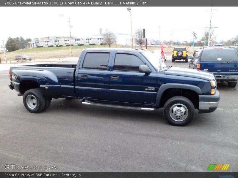 Dark Blue Metallic / Tan 2006 Chevrolet Silverado 3500 LT Crew Cab 4x4 Dually