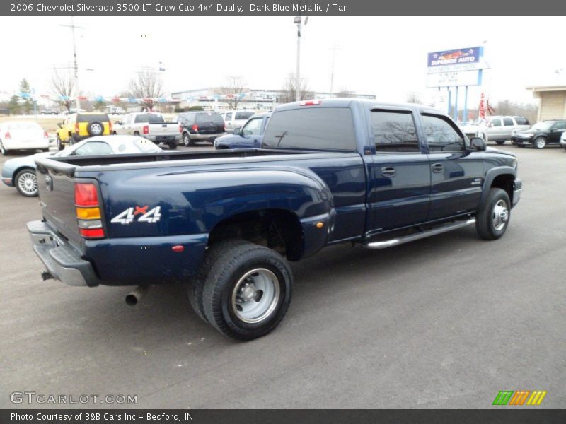 Dark Blue Metallic / Tan 2006 Chevrolet Silverado 3500 LT Crew Cab 4x4 Dually