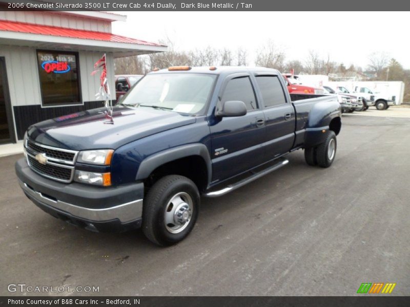 Dark Blue Metallic / Tan 2006 Chevrolet Silverado 3500 LT Crew Cab 4x4 Dually