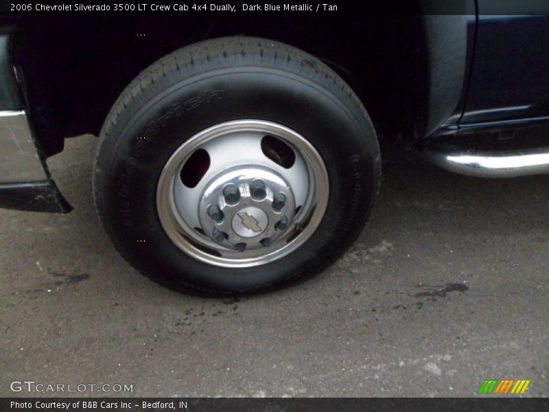 Dark Blue Metallic / Tan 2006 Chevrolet Silverado 3500 LT Crew Cab 4x4 Dually