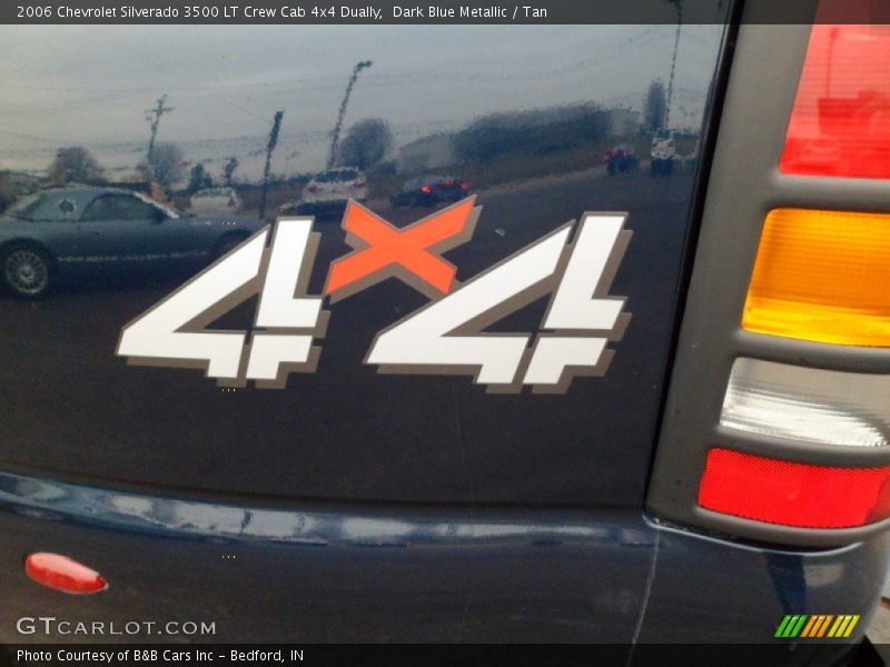 Dark Blue Metallic / Tan 2006 Chevrolet Silverado 3500 LT Crew Cab 4x4 Dually