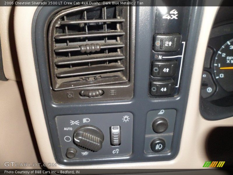 Dark Blue Metallic / Tan 2006 Chevrolet Silverado 3500 LT Crew Cab 4x4 Dually