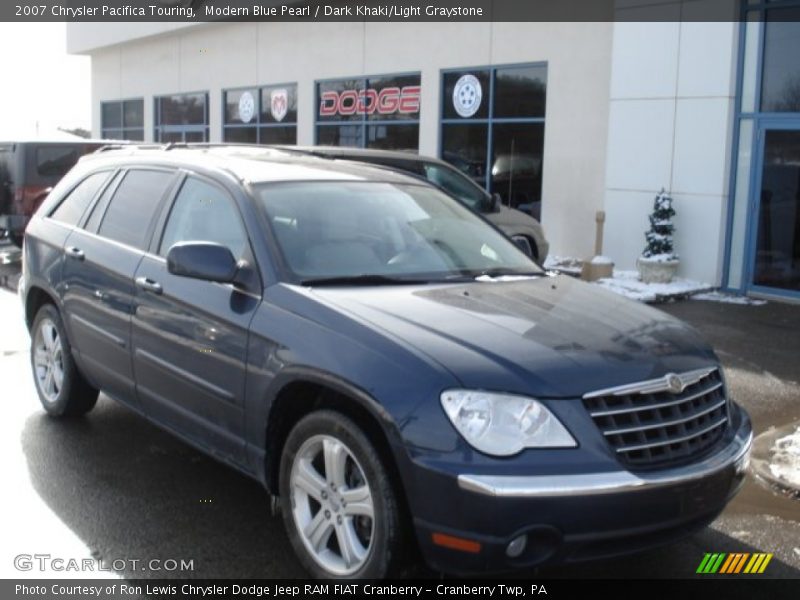 Modern Blue Pearl / Dark Khaki/Light Graystone 2007 Chrysler Pacifica Touring