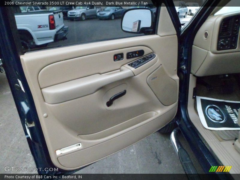 Dark Blue Metallic / Tan 2006 Chevrolet Silverado 3500 LT Crew Cab 4x4 Dually