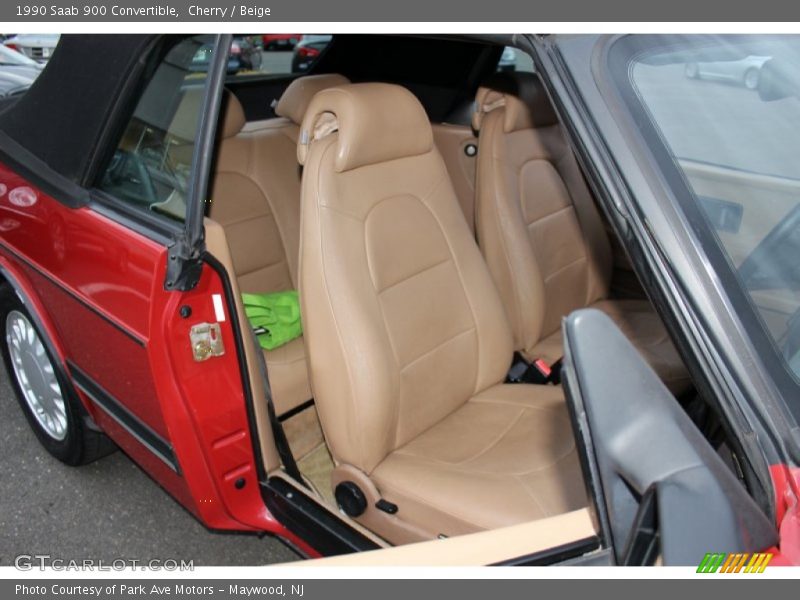 Cherry / Beige 1990 Saab 900 Convertible