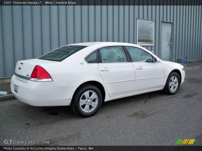 White / Neutral Beige 2007 Chevrolet Impala LT