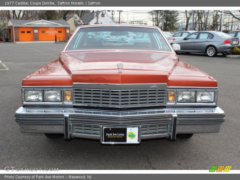 Saffron Metallic / Saffron 1977 Cadillac Coupe DeVille