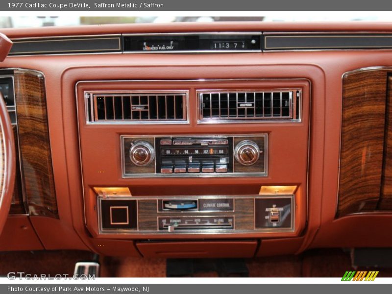 Controls of 1977 Coupe DeVille 