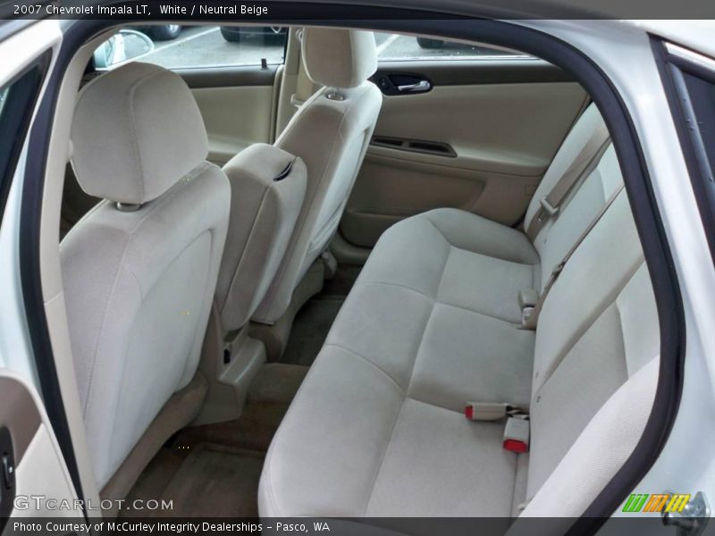 White / Neutral Beige 2007 Chevrolet Impala LT