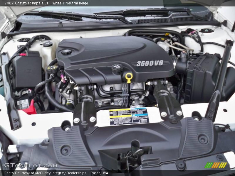 White / Neutral Beige 2007 Chevrolet Impala LT