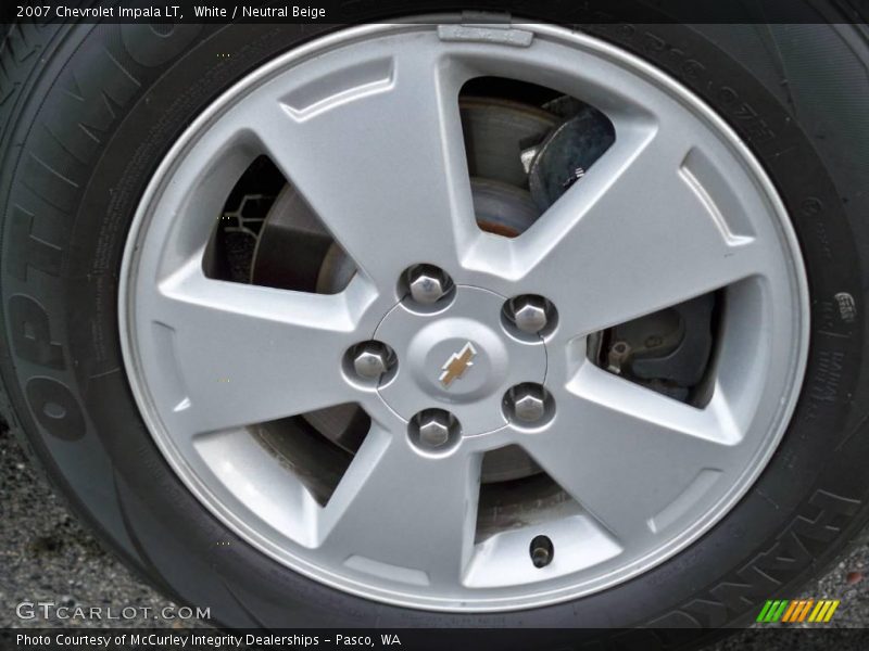 White / Neutral Beige 2007 Chevrolet Impala LT