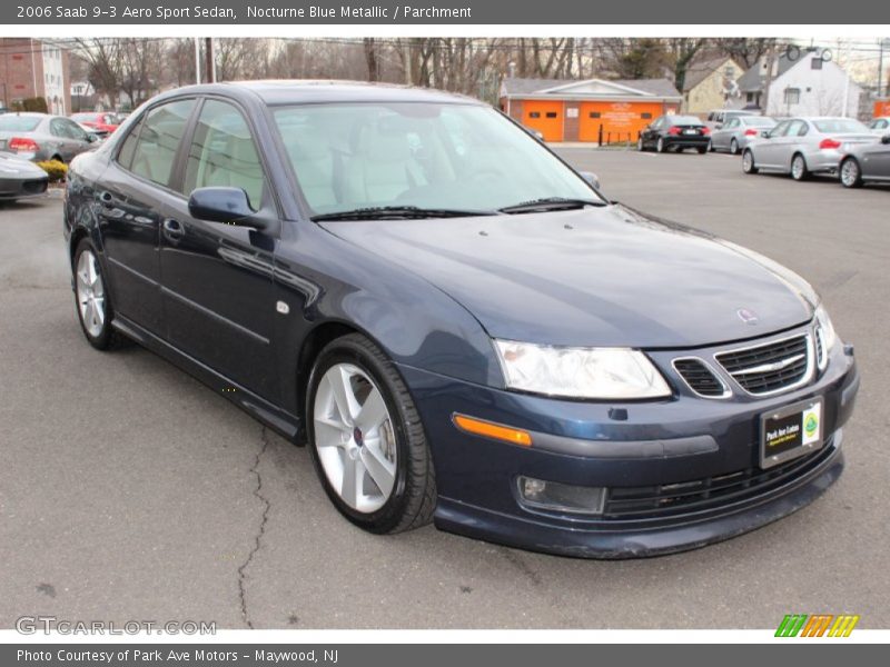 Nocturne Blue Metallic / Parchment 2006 Saab 9-3 Aero Sport Sedan