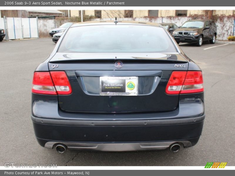 Nocturne Blue Metallic / Parchment 2006 Saab 9-3 Aero Sport Sedan