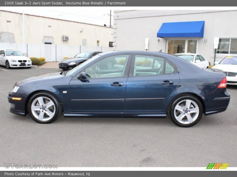 Nocturne Blue Metallic / Parchment 2006 Saab 9-3 Aero Sport Sedan