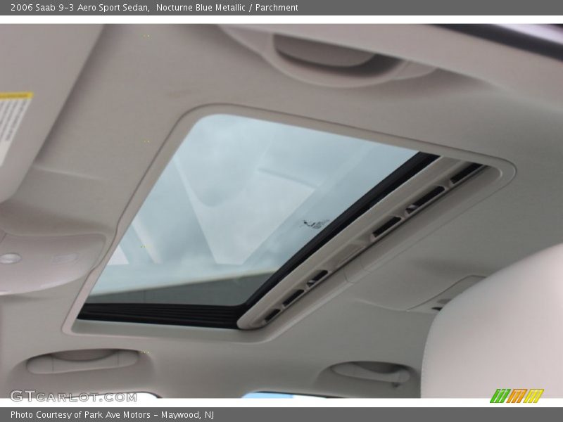 Sunroof of 2006 9-3 Aero Sport Sedan