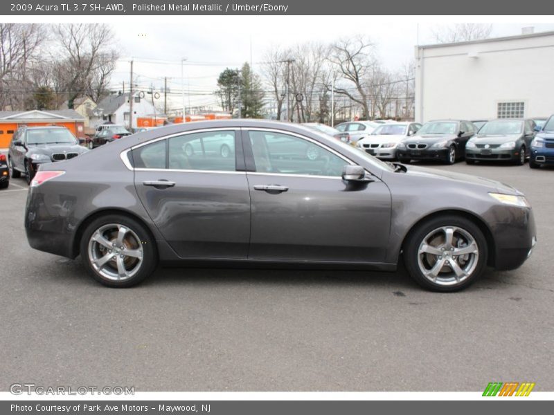 Polished Metal Metallic / Umber/Ebony 2009 Acura TL 3.7 SH-AWD