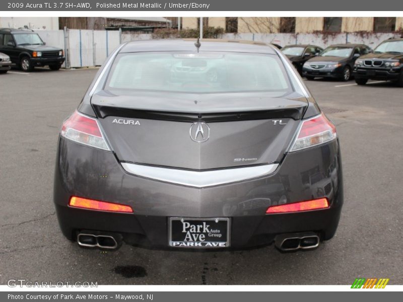 Polished Metal Metallic / Umber/Ebony 2009 Acura TL 3.7 SH-AWD