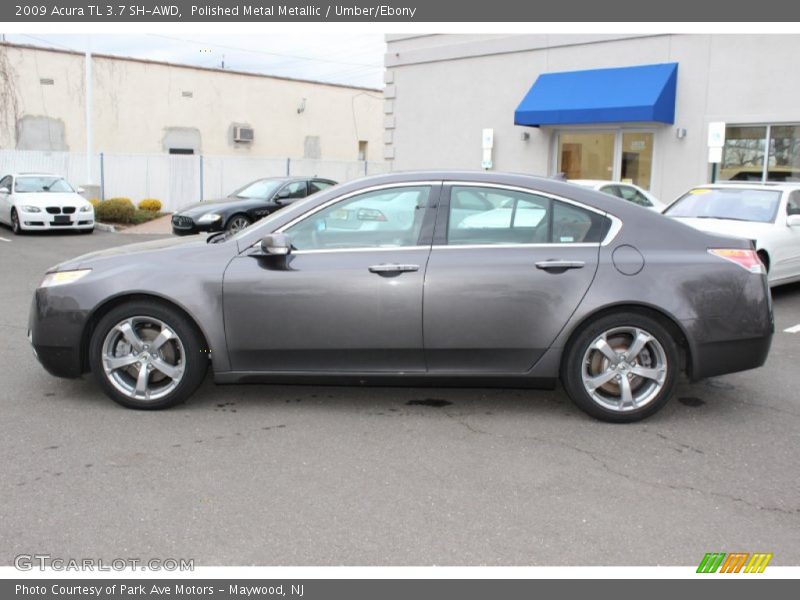 Polished Metal Metallic / Umber/Ebony 2009 Acura TL 3.7 SH-AWD