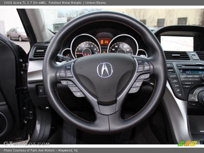Polished Metal Metallic / Umber/Ebony 2009 Acura TL 3.7 SH-AWD