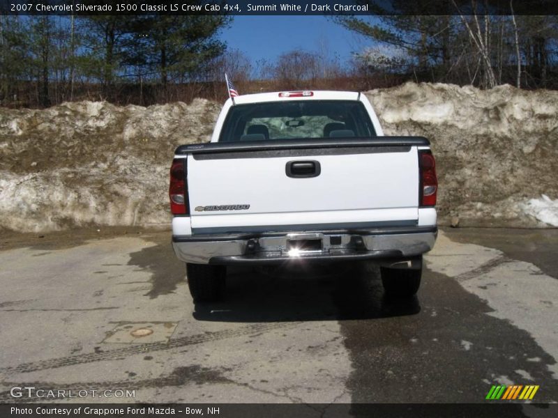 Summit White / Dark Charcoal 2007 Chevrolet Silverado 1500 Classic LS Crew Cab 4x4