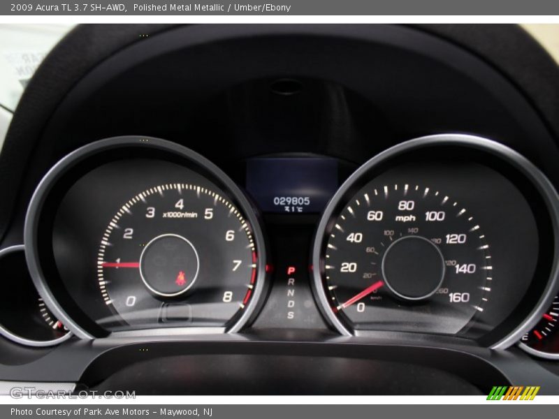 Polished Metal Metallic / Umber/Ebony 2009 Acura TL 3.7 SH-AWD
