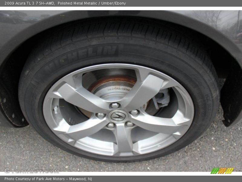 Polished Metal Metallic / Umber/Ebony 2009 Acura TL 3.7 SH-AWD