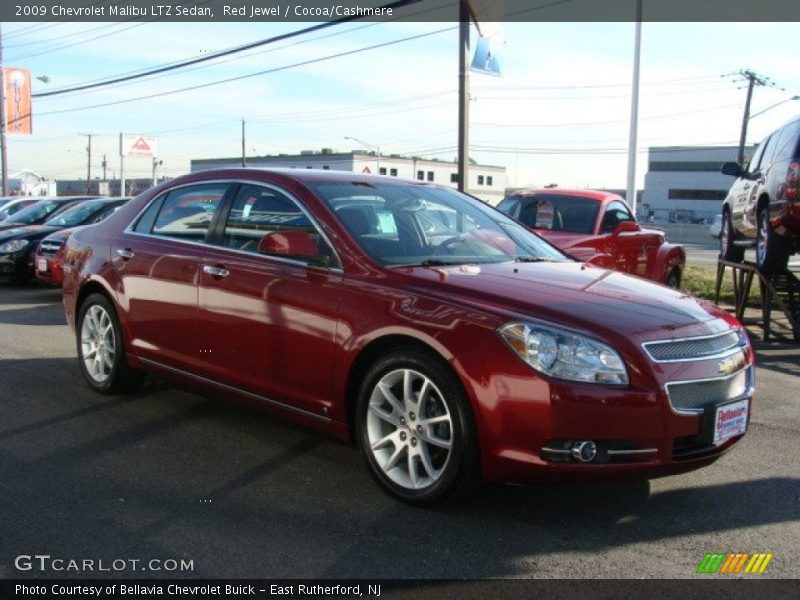 Red Jewel / Cocoa/Cashmere 2009 Chevrolet Malibu LTZ Sedan