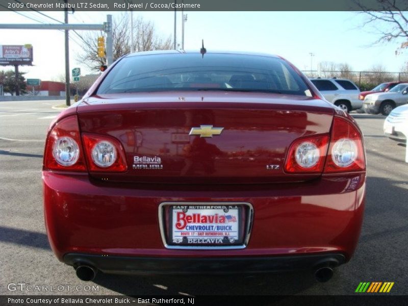 Red Jewel / Cocoa/Cashmere 2009 Chevrolet Malibu LTZ Sedan