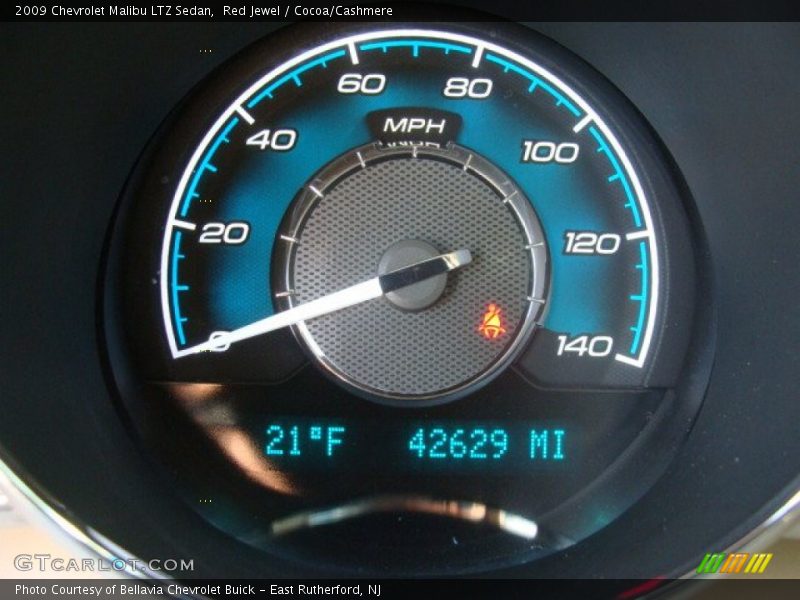 Red Jewel / Cocoa/Cashmere 2009 Chevrolet Malibu LTZ Sedan