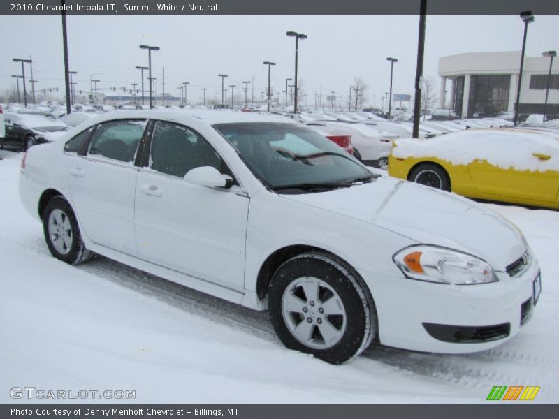 Summit White / Neutral 2010 Chevrolet Impala LT