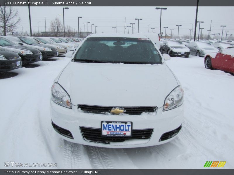 Summit White / Neutral 2010 Chevrolet Impala LT