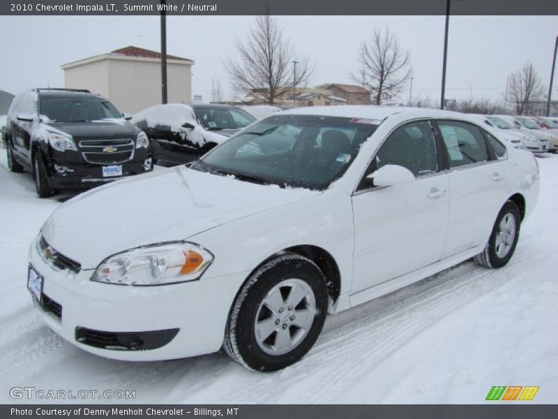 Summit White / Neutral 2010 Chevrolet Impala LT