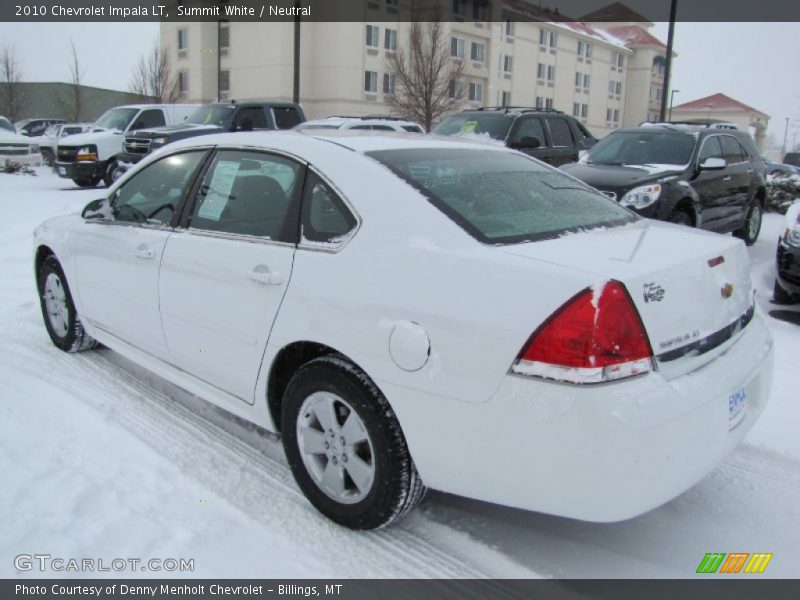 Summit White / Neutral 2010 Chevrolet Impala LT