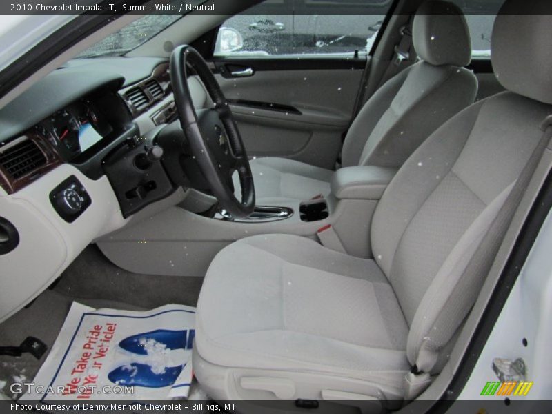 Summit White / Neutral 2010 Chevrolet Impala LT