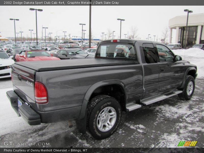 Graphite Metallic / Dark Slate Gray 2002 Dodge Dakota Sport Club Cab 4x4