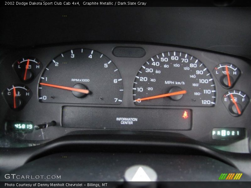 Graphite Metallic / Dark Slate Gray 2002 Dodge Dakota Sport Club Cab 4x4