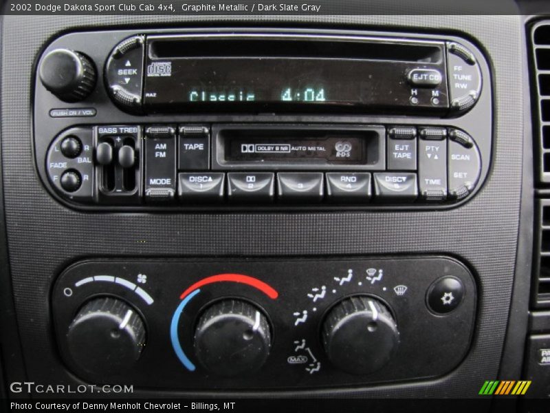 Graphite Metallic / Dark Slate Gray 2002 Dodge Dakota Sport Club Cab 4x4