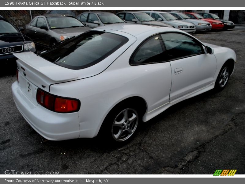 Super White / Black 1998 Toyota Celica GT Hatchback
