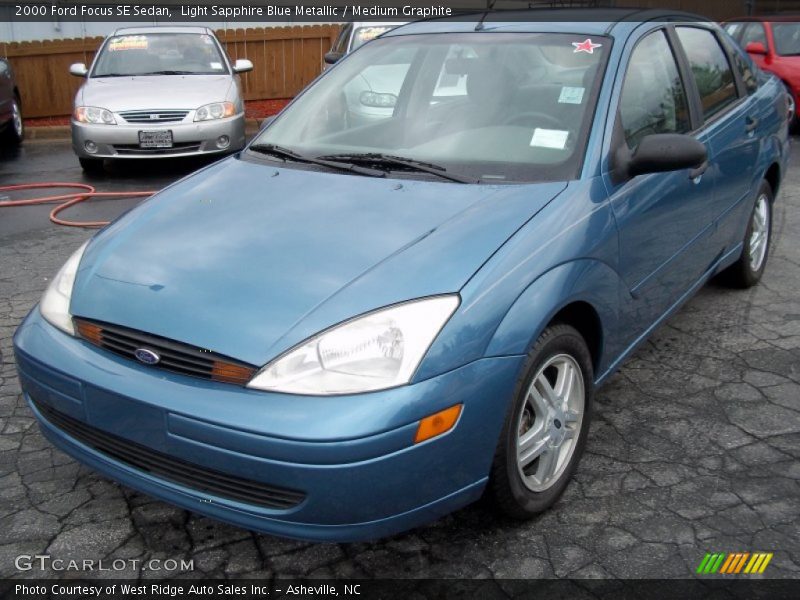 Light Sapphire Blue Metallic / Medium Graphite 2000 Ford Focus SE Sedan