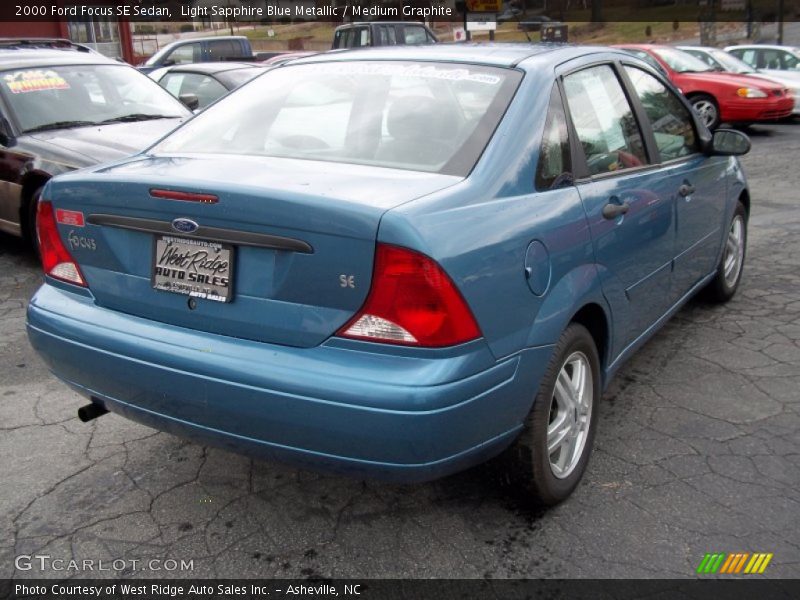 Light Sapphire Blue Metallic / Medium Graphite 2000 Ford Focus SE Sedan