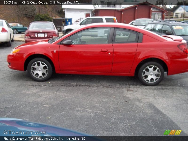 Chili Pepper Red / Tan 2005 Saturn ION 2 Quad Coupe