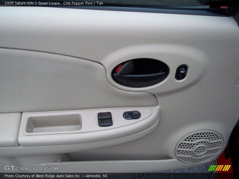 Chili Pepper Red / Tan 2005 Saturn ION 2 Quad Coupe