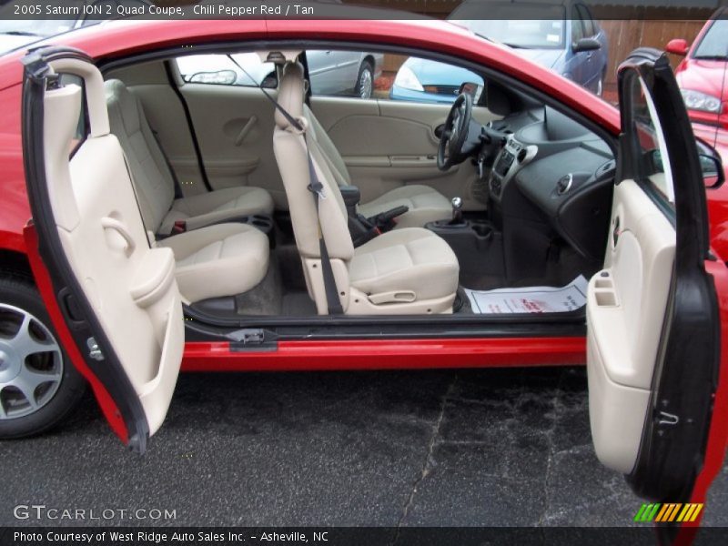  2005 ION 2 Quad Coupe Tan Interior
