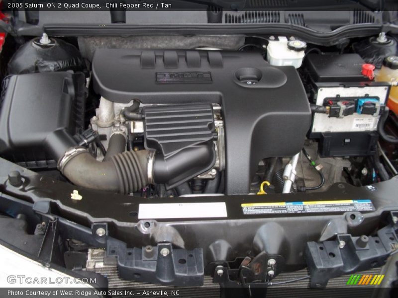  2005 ION 2 Quad Coupe Engine - 2.2 Liter DOHC 16-Valve Ecotec 4 Cylinder