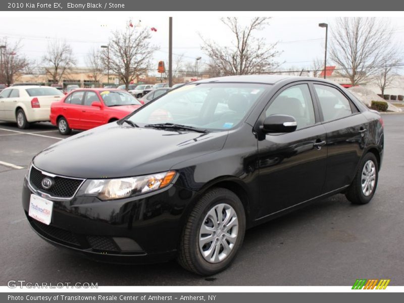 Ebony Black / Stone 2010 Kia Forte EX