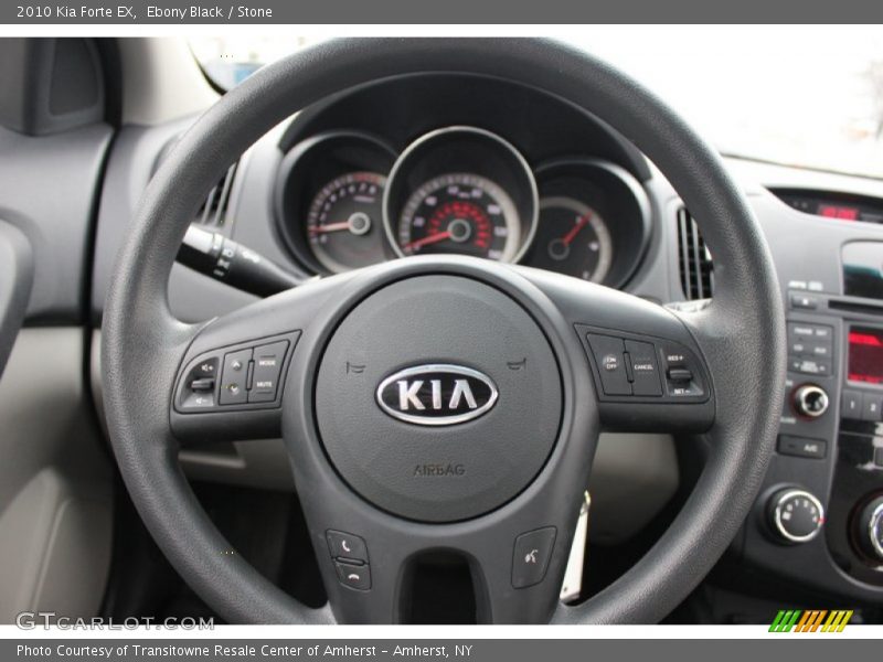 Ebony Black / Stone 2010 Kia Forte EX